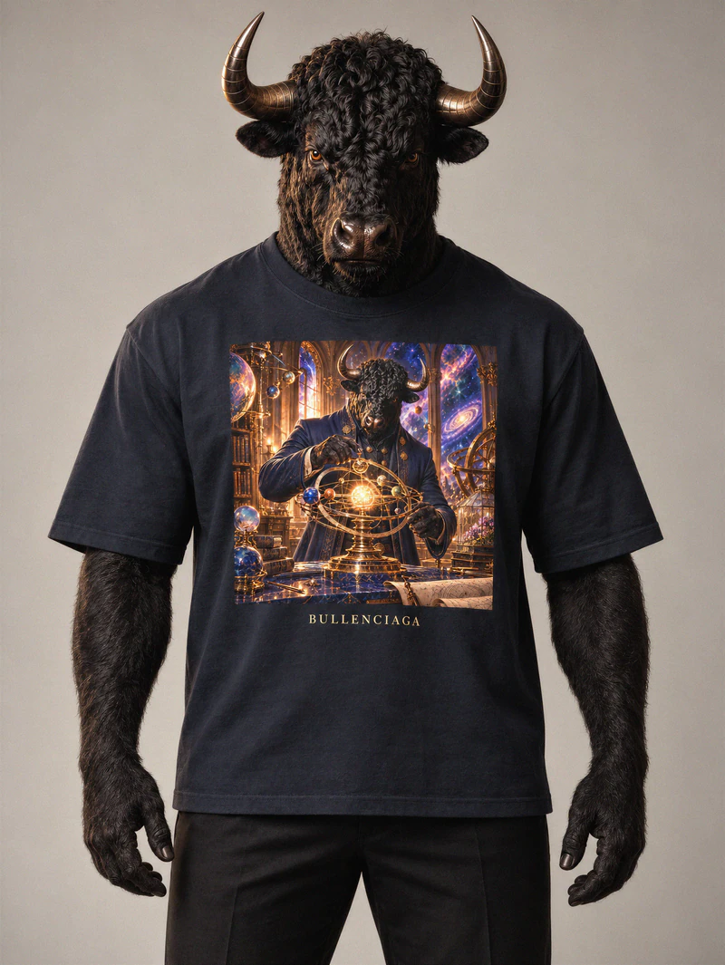 Bull wears The Celestial Atelier Heavy Tee.
